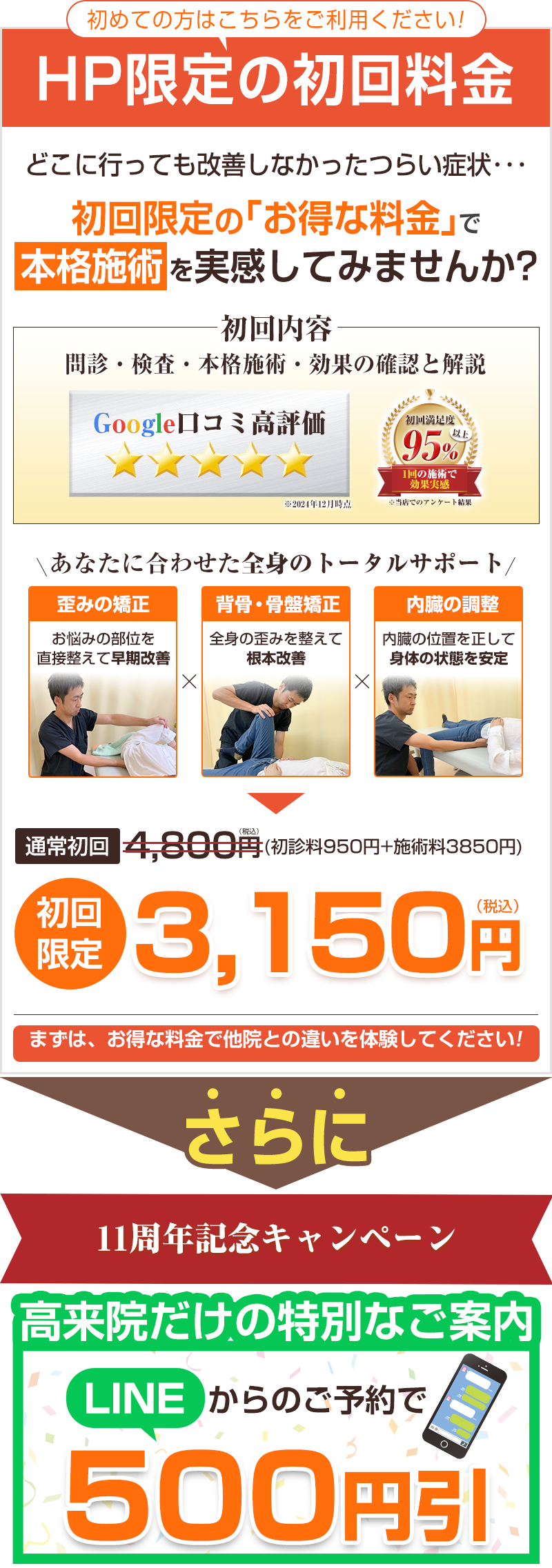 高来院：初回オファー2650円