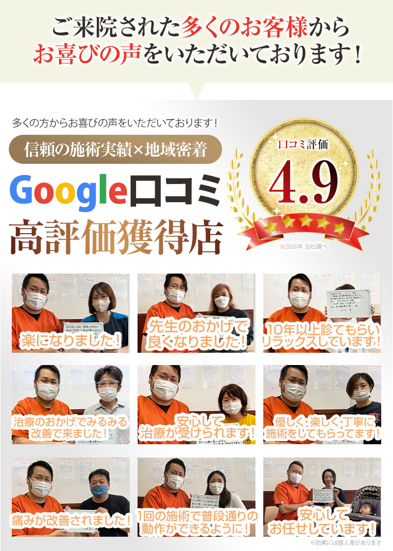 お客様の声を頂いております